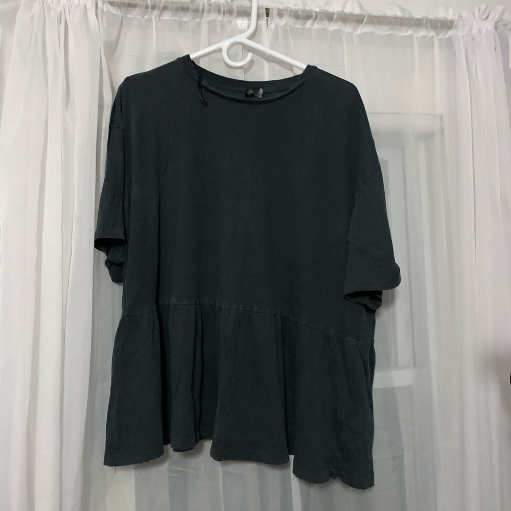 Black, Flowy Shirt, Size XL